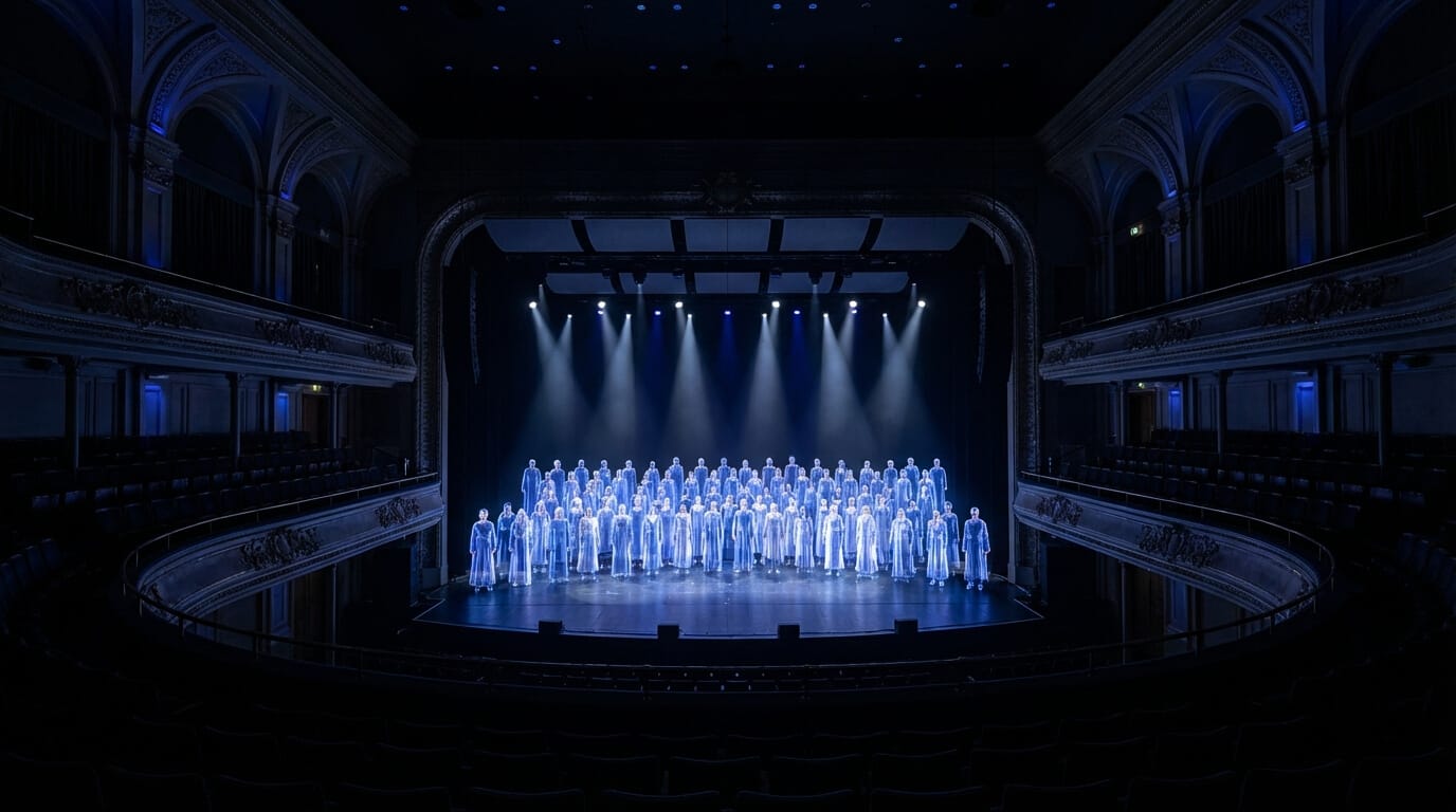 Ai choir abstract illustration